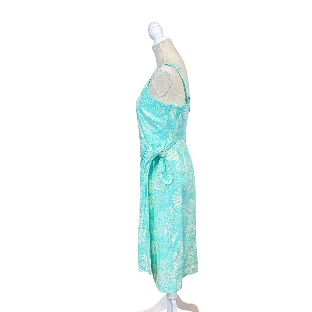 Patagonia Pataloha Dress Womens Sz 4 Organic Cotton True Wrap Smocked Sundress - Picture 2 of 12